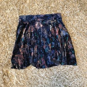 Free People velvet skirt. Size small